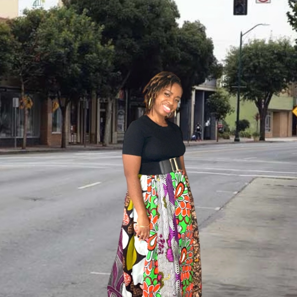 Multicolor Off-Shoulder Dress - Picture 9 of 10